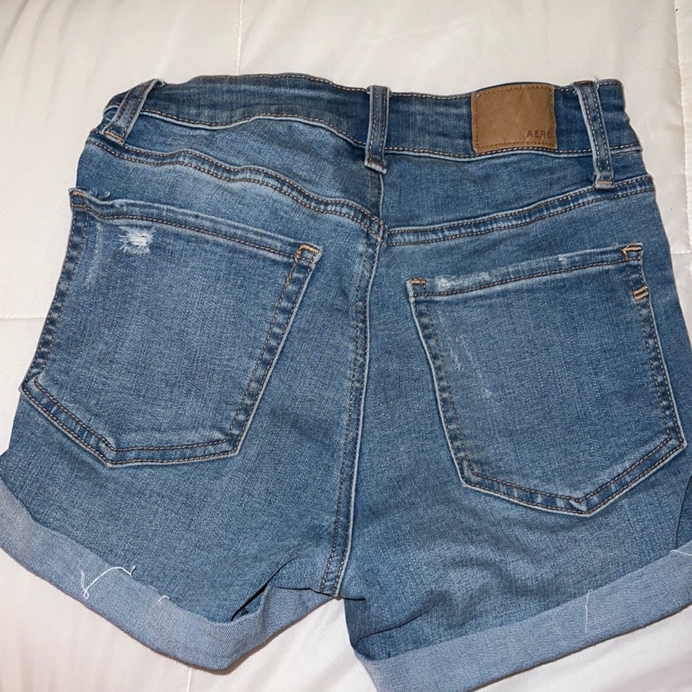 Aeropostale high rise midi jean shorts - Picture 4 of 4